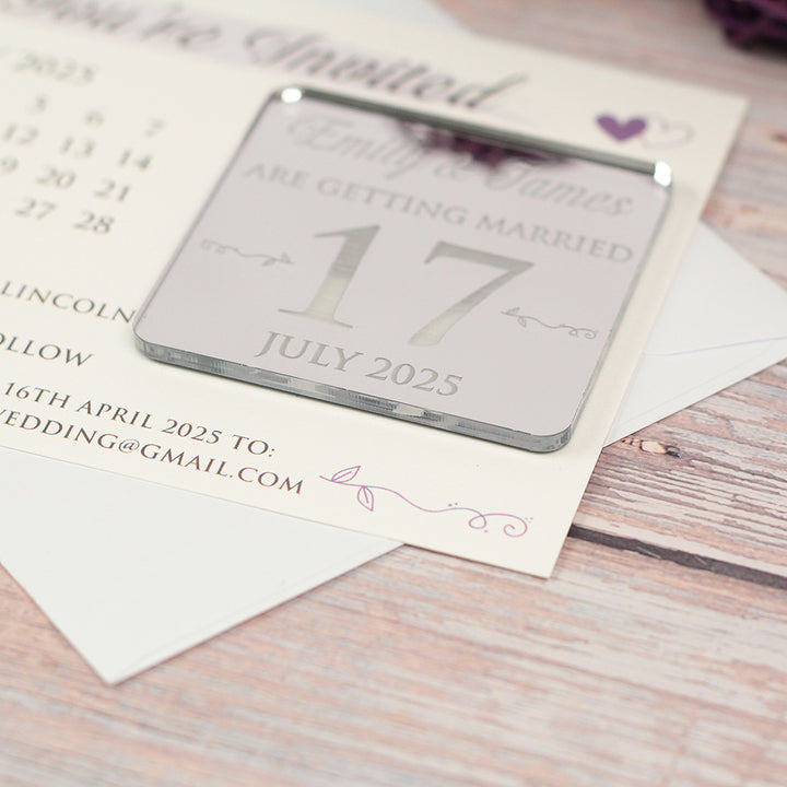 Calendar Wedding Invitation Magnet-Weddings by Lumi