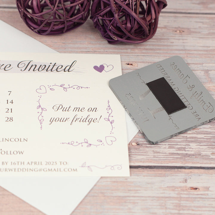 Calendar Wedding Invitation Magnet-Weddings by Lumi