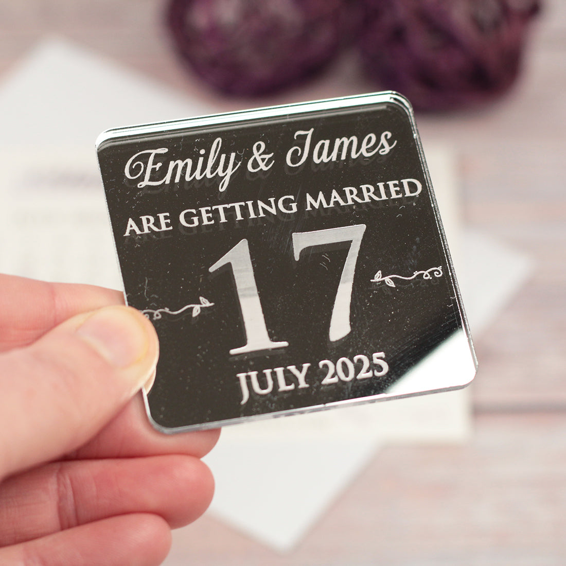 Calendar Wedding Invitation Magnet