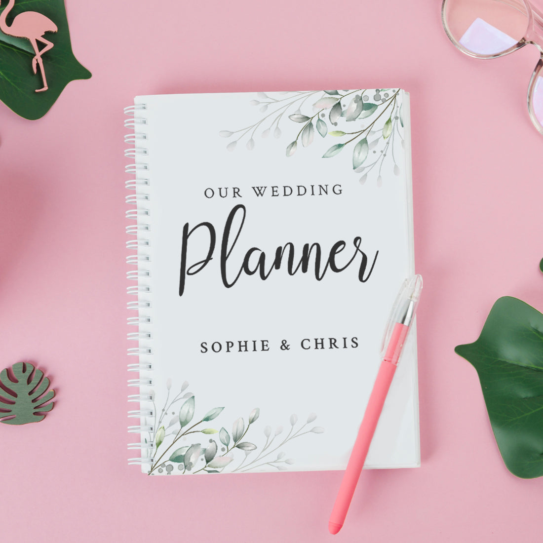 Botanical Wedding Planner Hardback Notebook