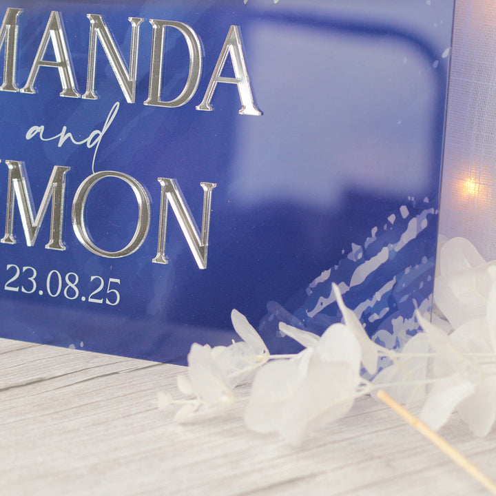 Colour Splash Welcome to Our Wedding Acrylic Sign