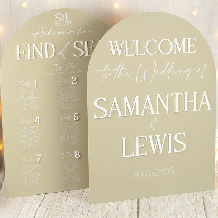 Manhattan Welcome to Our Wedding Acrylic Sign