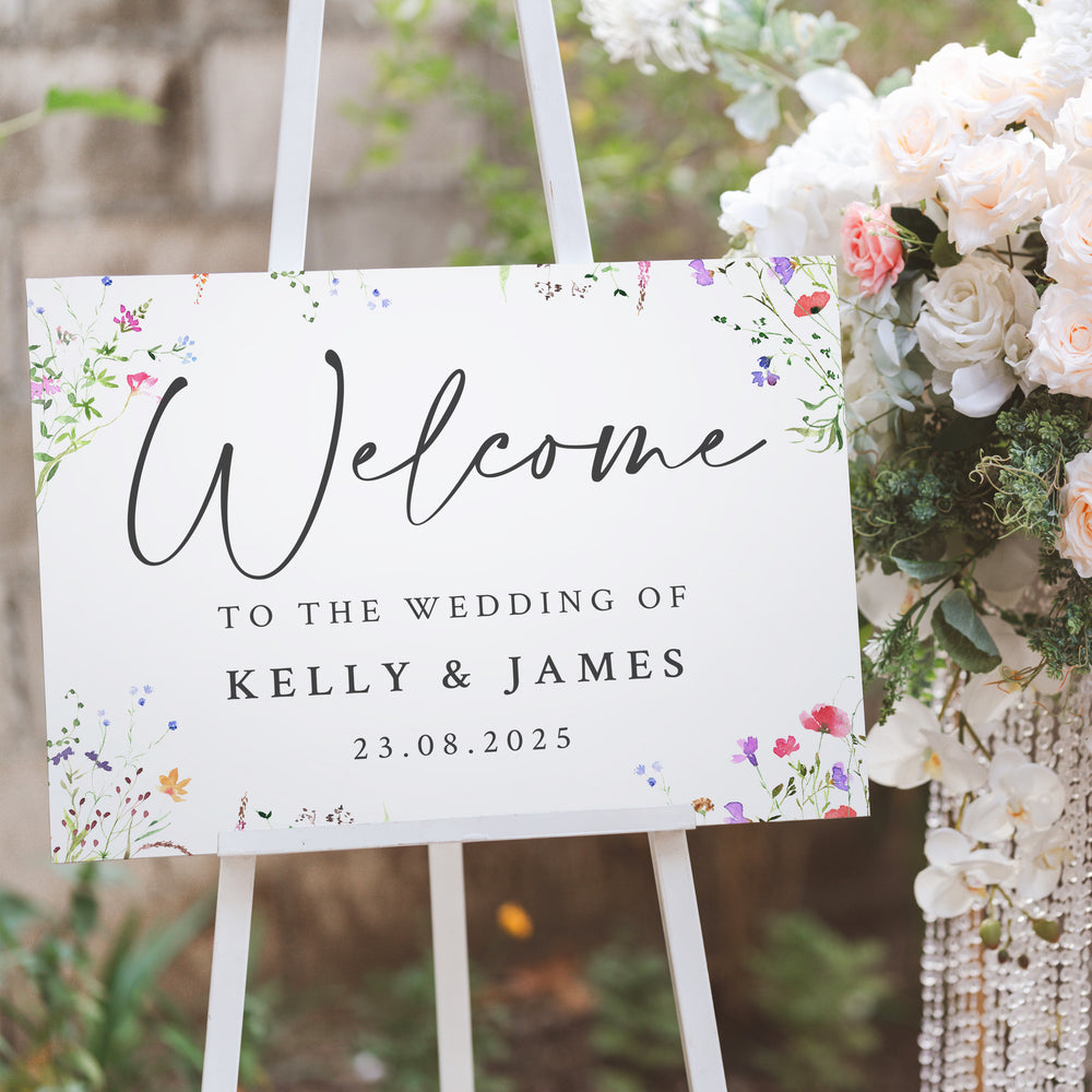 Signage Bundle: Watercolour Wildflower-Weddings by Lumi
