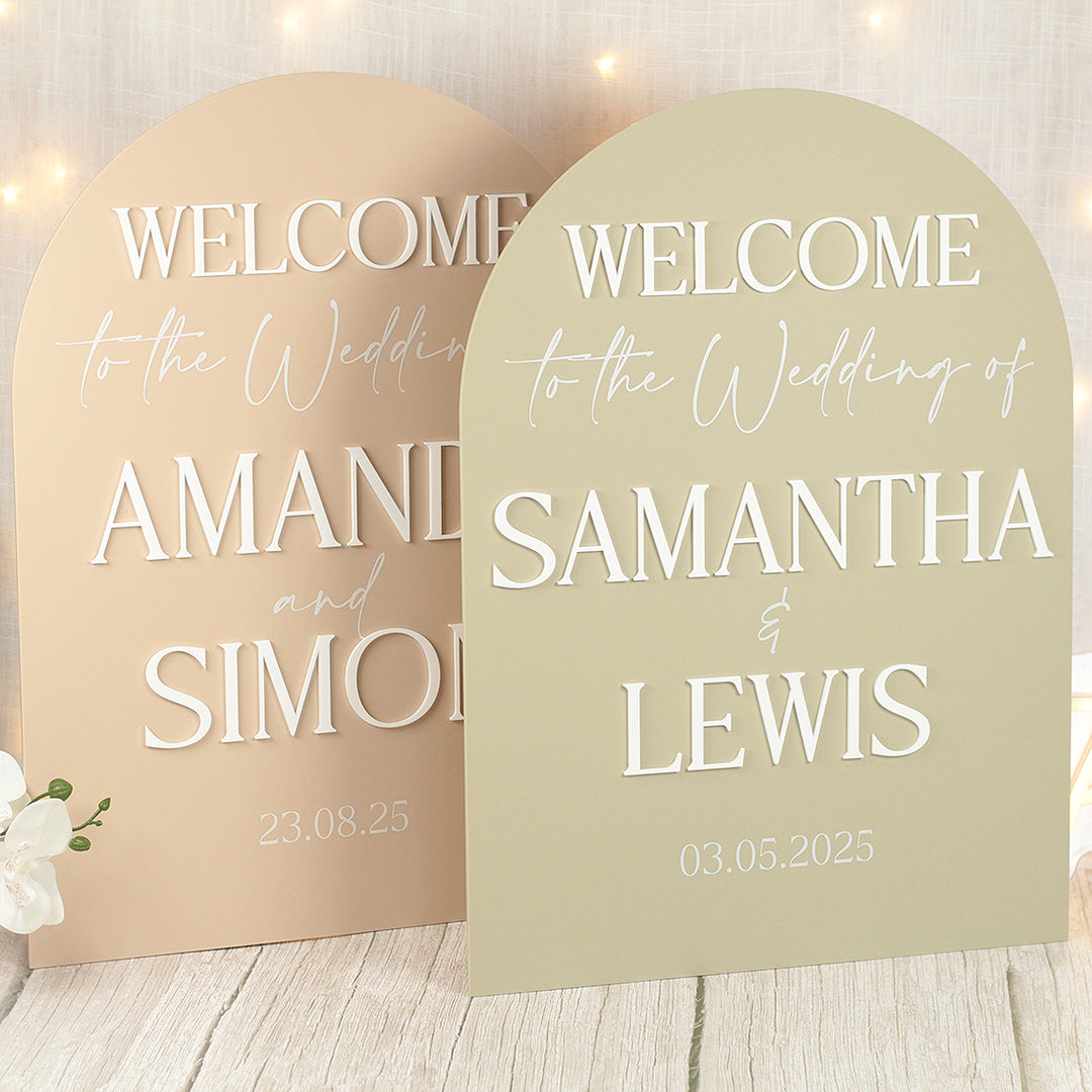 Manhattan Welcome to Our Wedding Acrylic Sign