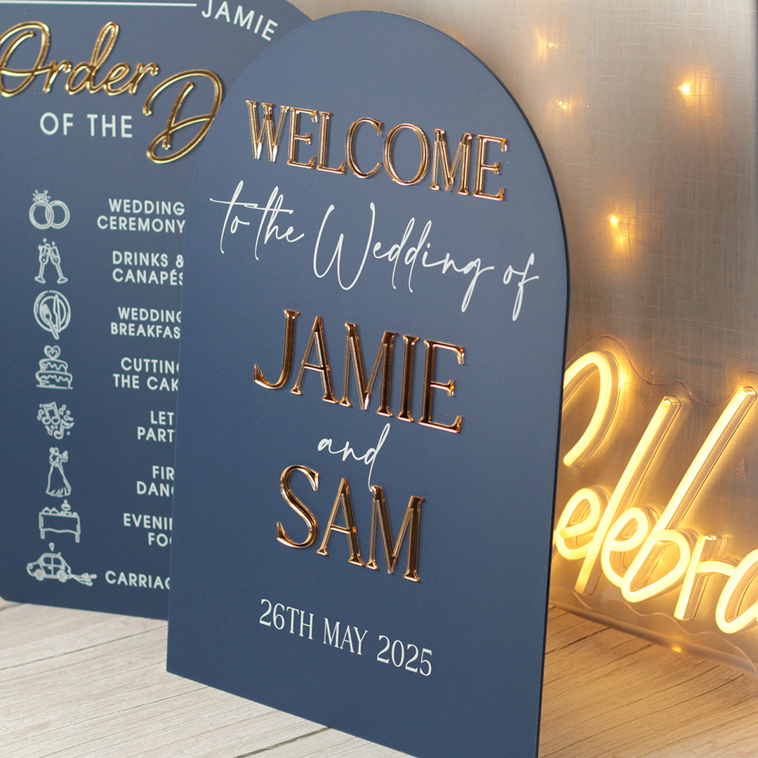 Manhattan Welcome to Our Wedding Acrylic Sign