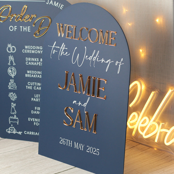 Manhattan Welcome to Our Wedding Acrylic Sign