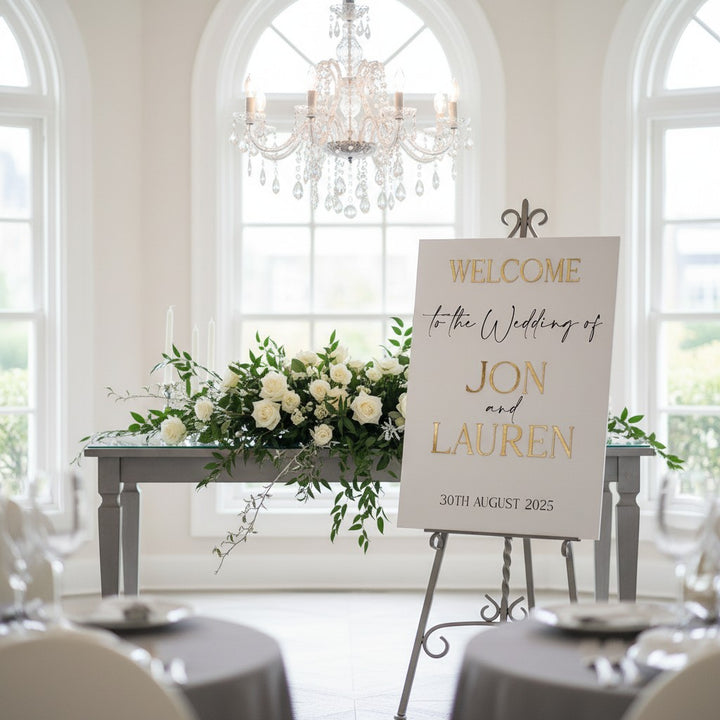 Manhattan A1 Welcome to Our Wedding Sign