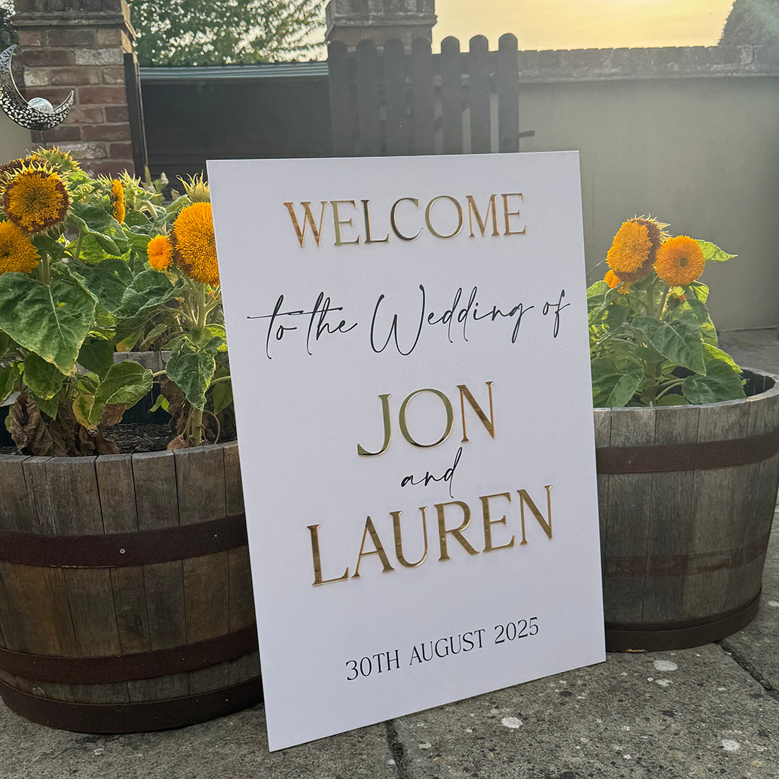 Manhattan A1 Welcome to Our Wedding Sign