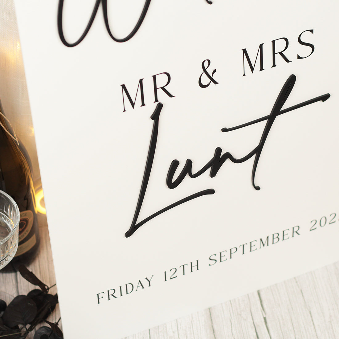 Pen Script Welcome Sign