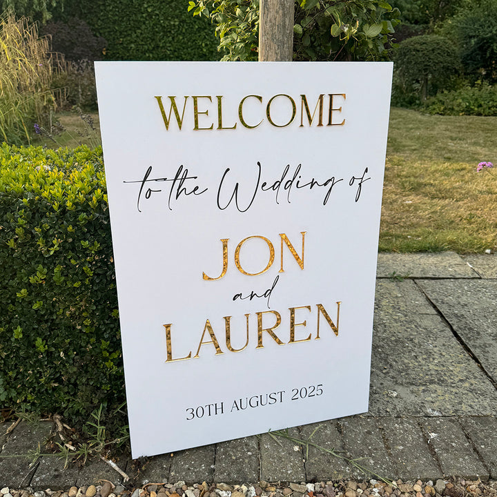Manhattan A1 Welcome to Our Wedding Sign