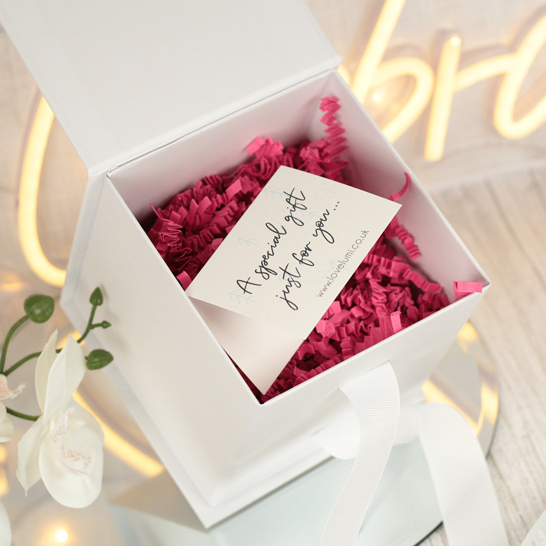 Love Heart Bridal Party Stemless Glass and Gift Boxed Set