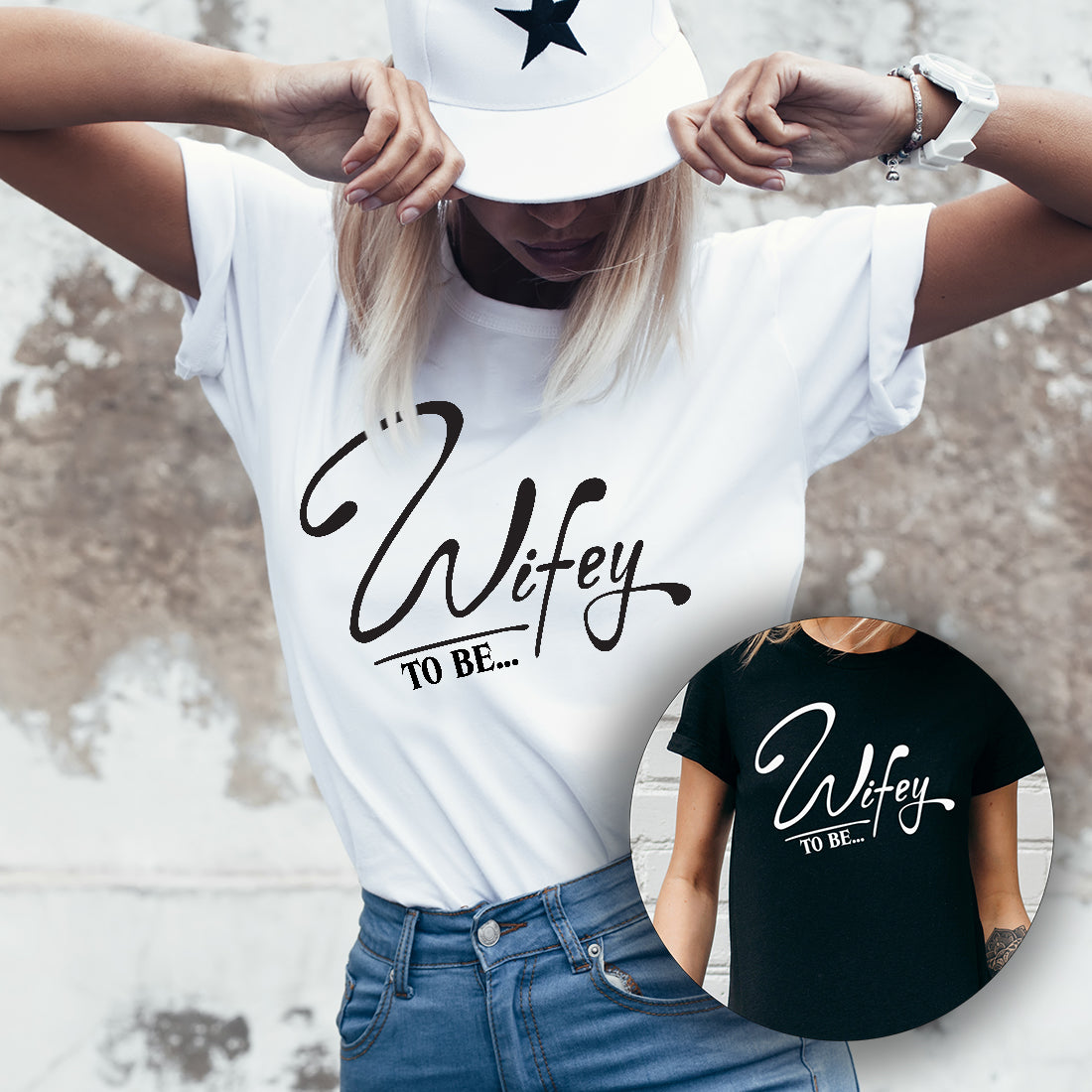 Wifey Bride to Be T-Shirt-Weddings by Lumi