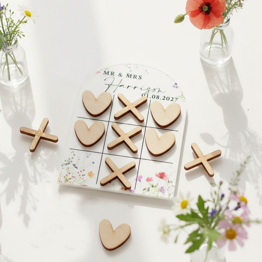 Watercolour Wildflower Wedding Games for Guests