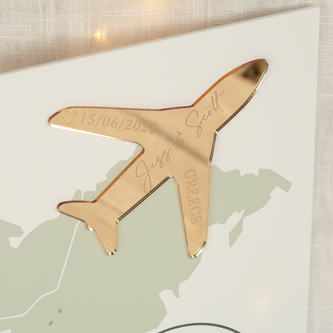 Destination World Map Welcome to Our Wedding Acrylic Sign-Weddings by Lumi