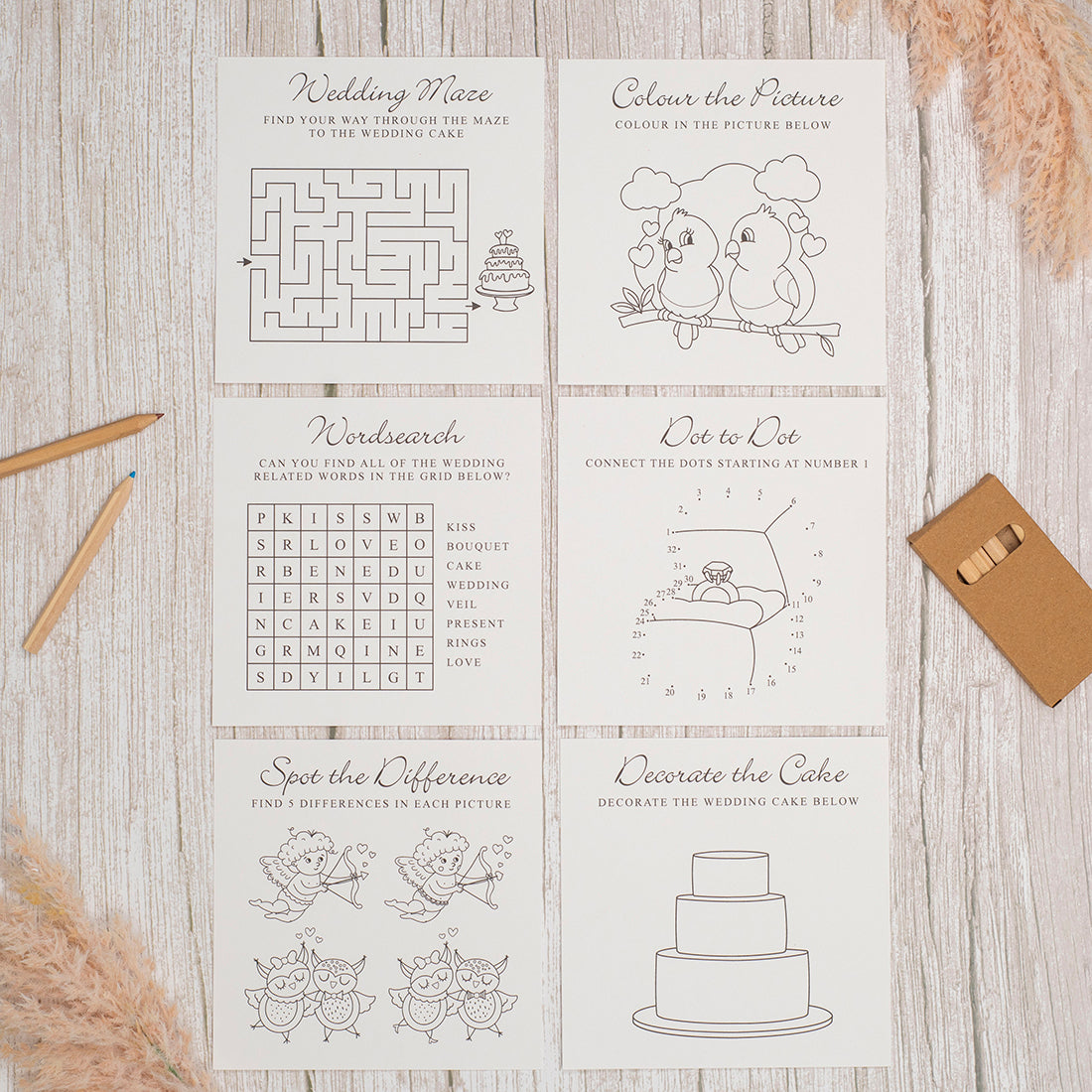 Blush Flowers Children's Wedding Activity Pack – Weddings by Lumi blush-flowers-children-s-wedding-activity-pack-weddings-by-lumi