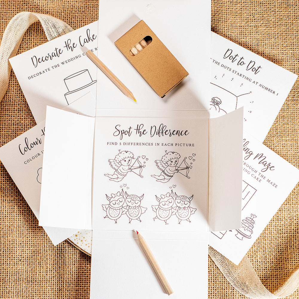 Botanical Wreath Children's Wedding Activity Pack-Weddings by Lumi