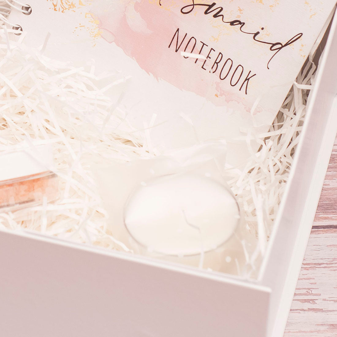 Bridesmaid Proposal Filled Pink and Gold Marble Hamper Gift Box Set-Weddings by Lumi