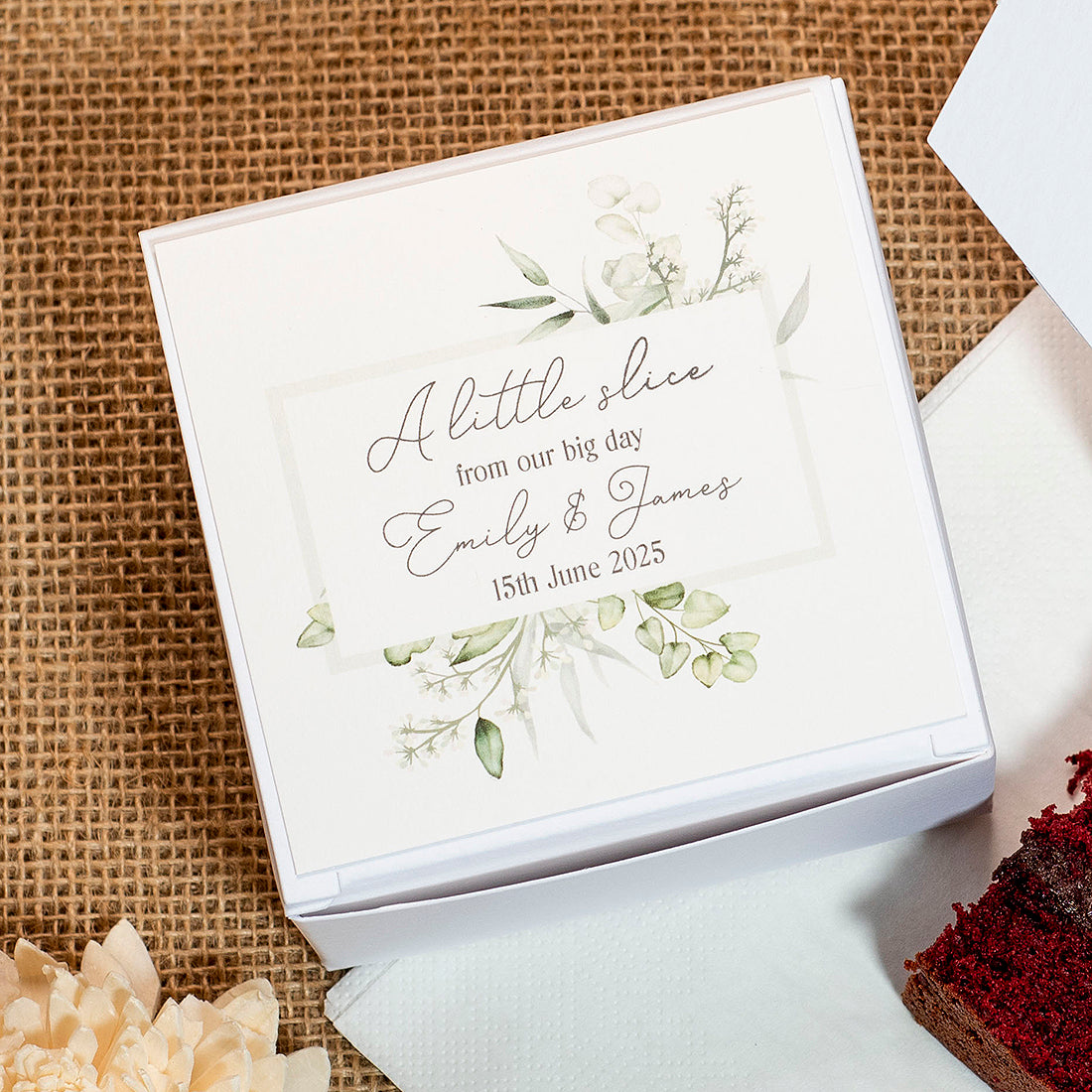 Eucalyptus Cake Box-Weddings by Lumi