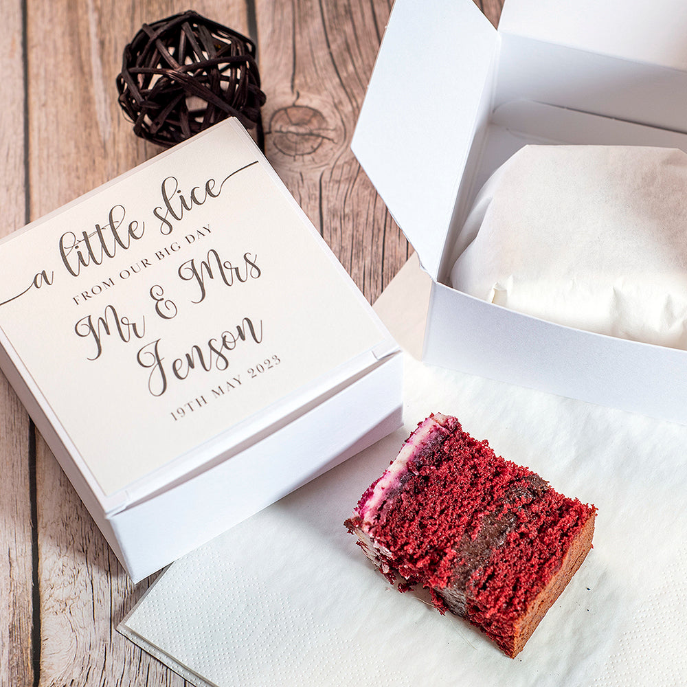 Classic Script Cake Box-Weddings by Lumi