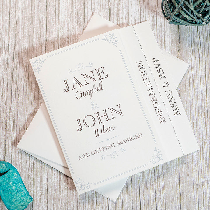 Elegance Concertina Wedding Invitation-Weddings by Lumi