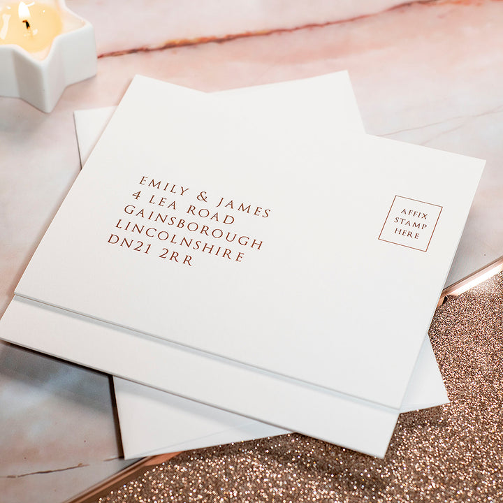 Sparkly Circle Concertina Wedding Invitation-Weddings by Lumi