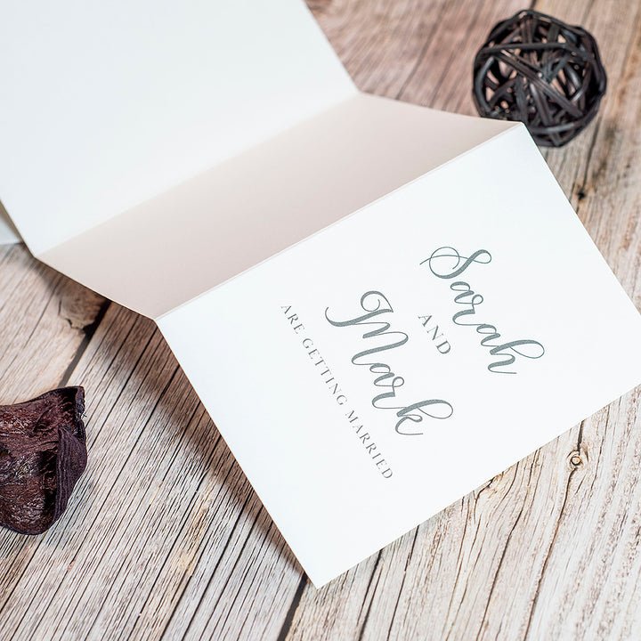 Classic Script Concertina Wedding Invitation-Weddings by Lumi
