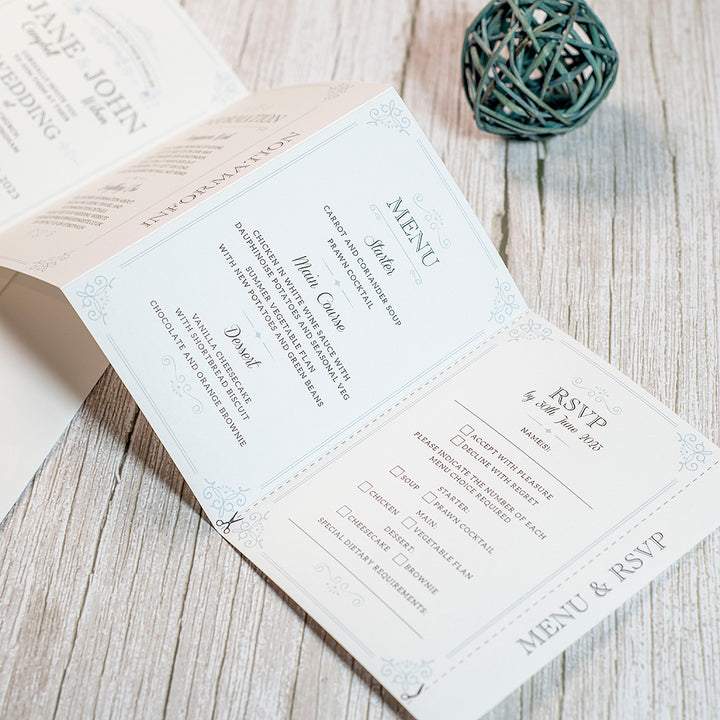 Elegance Concertina Wedding Invitation-Weddings by Lumi