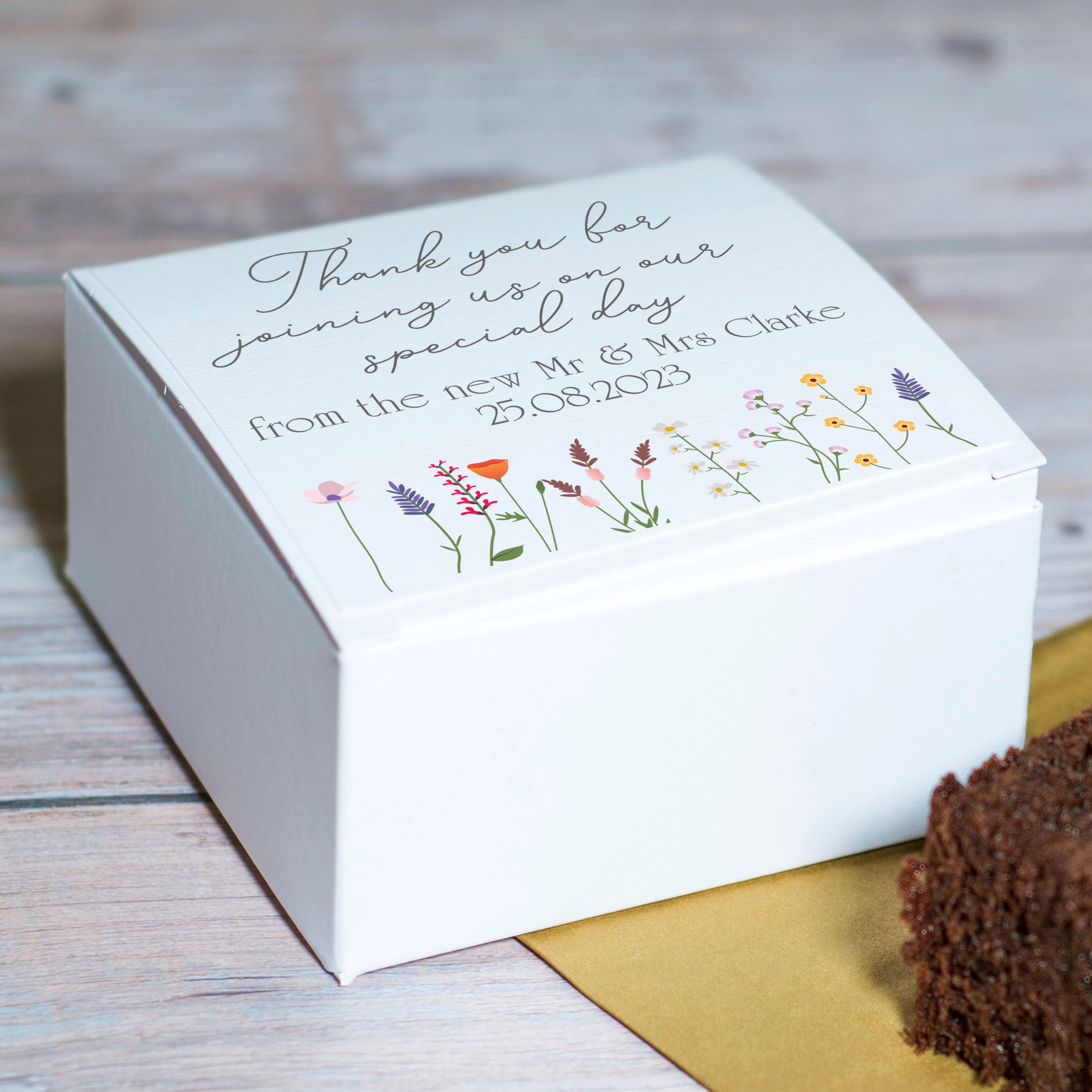 Wild Flower Wedding Favour Boxes-Weddings by Lumi