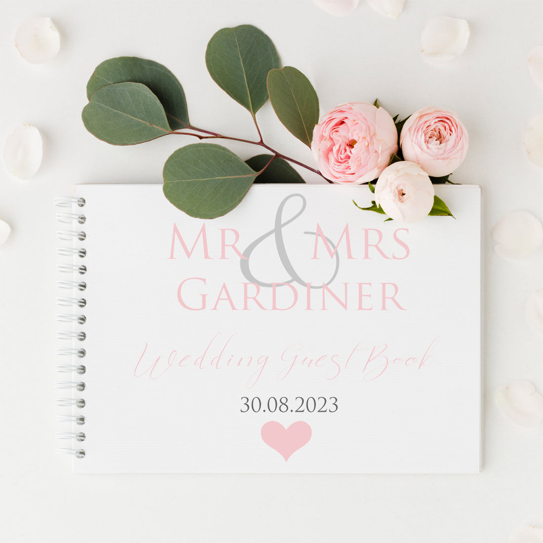 Mr & Mrs Wedding Guest Book-Weddings by Lumi