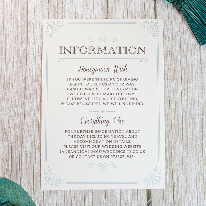 Elegance A5 Postcard Invitation-Weddings by Lumi