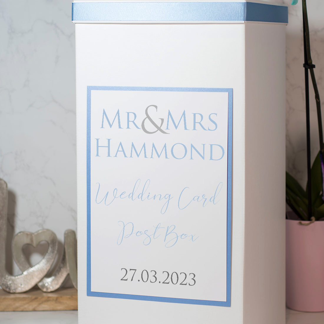 Mr & Mrs Wedding Card Post Box-Weddings by Lumi