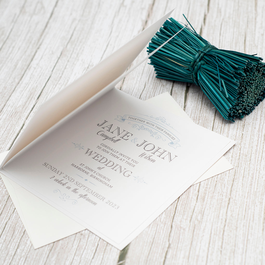 Elegance Single Fold Invitation-Weddings by Lumi