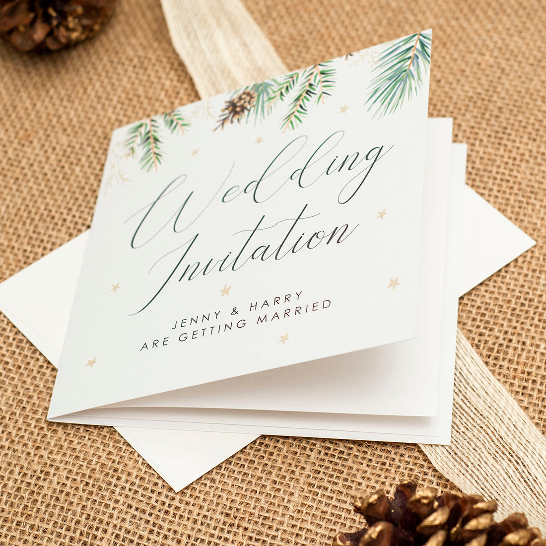 Winter Fern Invitation Sample-Weddings by Lumi