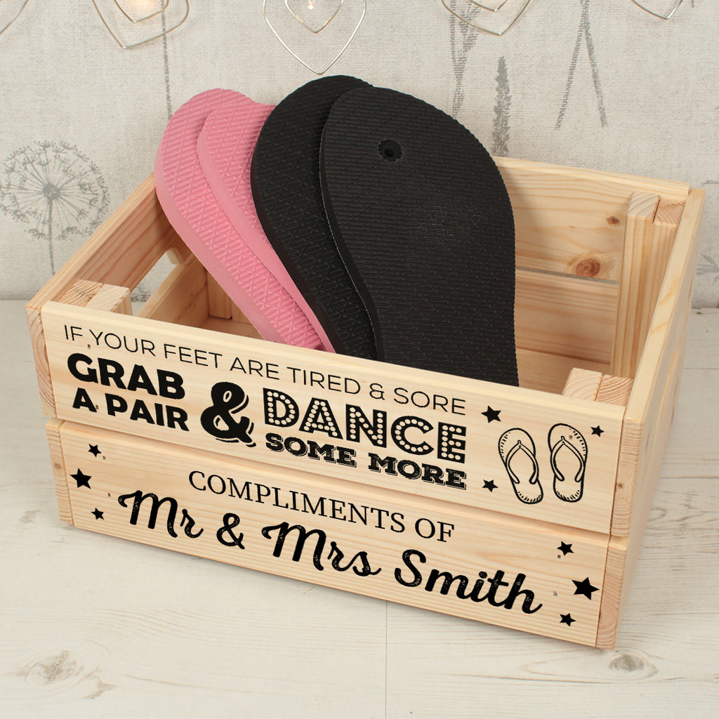 Wedding Flip Flop Crate Weddings by Lumi