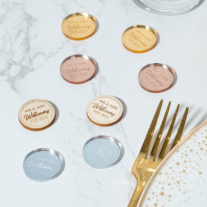 Sparkly Circle Wedding Table Scatter Confetti Favour Decorations-Weddings by Lumi
