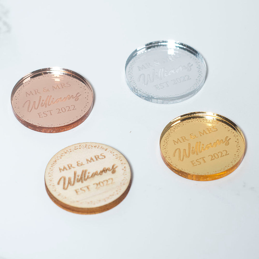 Sparkly Circle Wedding Table Scatter Confetti Favour Decorations-Weddings by Lumi