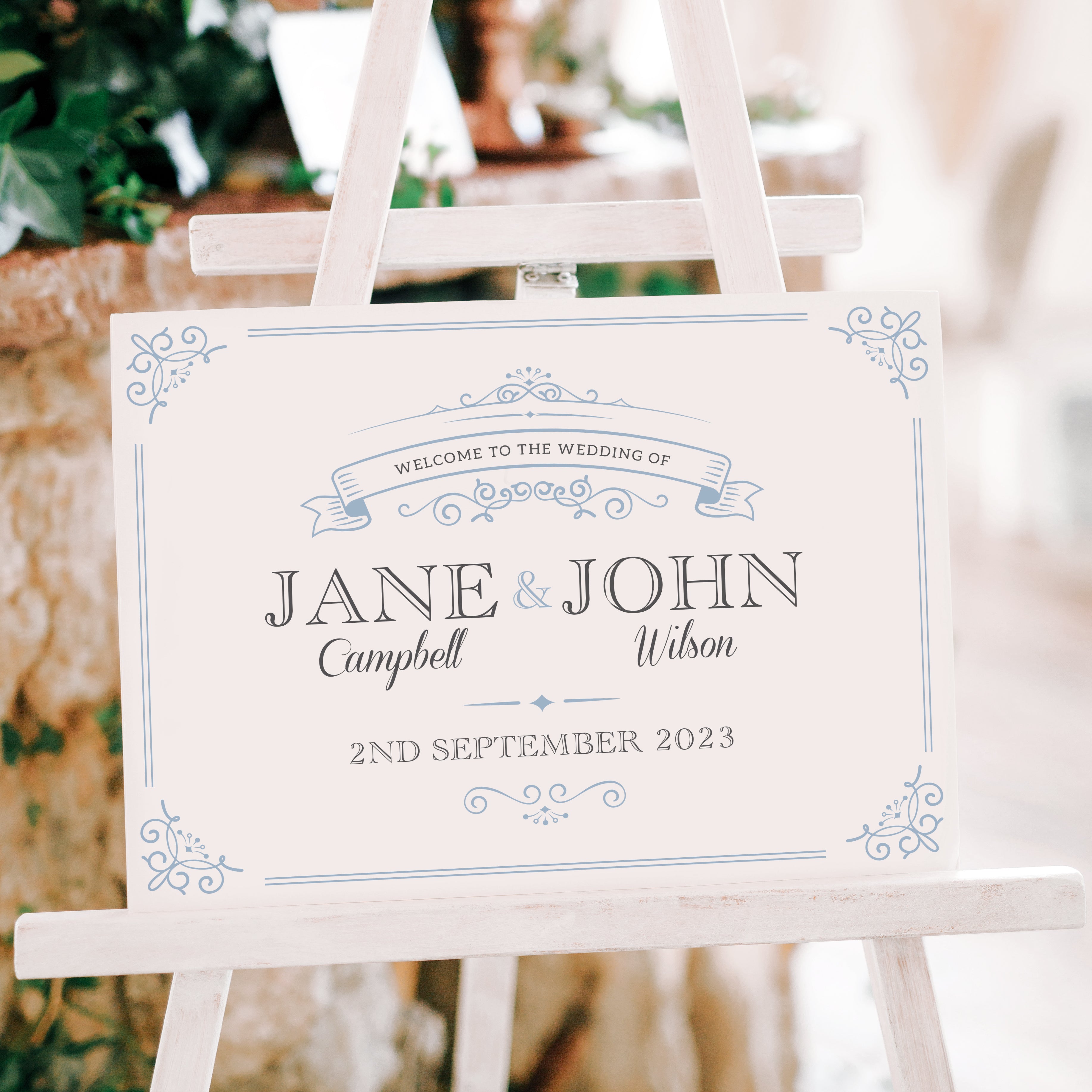 Elegance Welcome to Our Wedding Sign-Weddings by Lumi